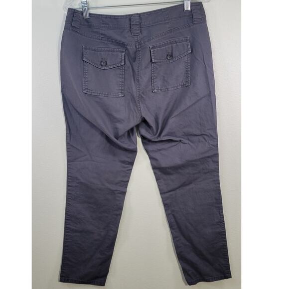 Ann Taylor Slacks Womens 8P Gray Signature Pants Straight Leg Classic Business - Picture 3 of 7